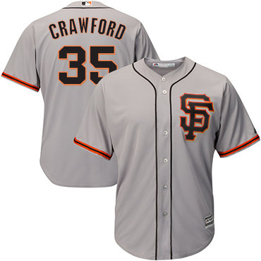 Giants #35 Brandon Crawford Grey Road 2 Cool Base Stitched Youth MLB Jersey Giants #35 Brandon Crawford Grey Road 2 Cool Base Stitched Youth MLB Jersey