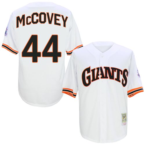 Giants #44 Willie McCovey White 1989 Turn Back The Clock Stitched MLB Jersey