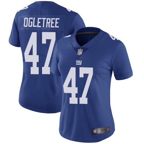 Giants #47 Alec Ogletree Royal Blue Team Color Women's Stitched Football Vapor Untouchable Limited Jersey Giants #47 Alec Ogletree Royal Blue Team Color Women's Stitched Football Vapor Untouchable Limited Jersey