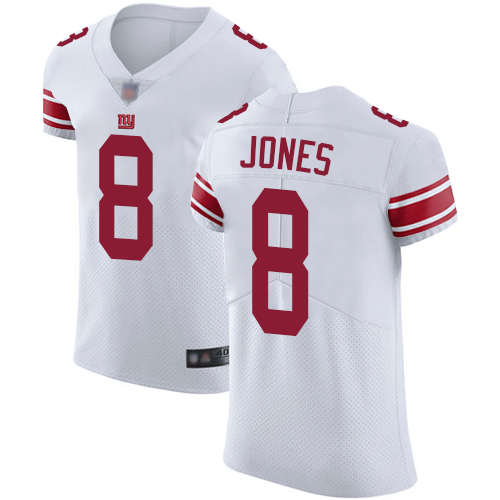 Giants #8 Daniel Jones White Men's Stitched Football Vapor Untouchable Elite Jersey Giants #8 Daniel Jones White Men's Stitched Football Vapor Untouchable Elite Jersey