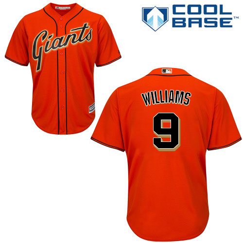 Giants #9 Matt Williams Orange Alternate Stitched Youth MLB Jersey Giants #9 Matt Williams Orange Alternate Stitched Youth MLB Jersey