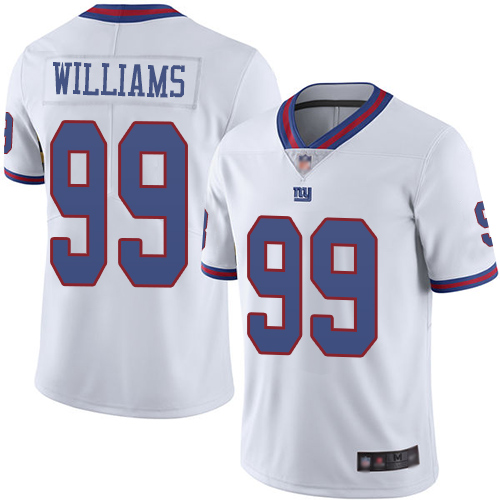 Giants #99 Leonard Williams White Men's Stitched Football Limited Rush Jersey Giants #99 Leonard Williams White Men's Stitched Football Limited Rush Jersey
