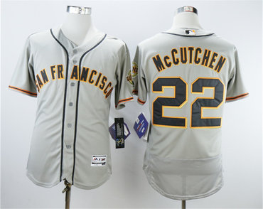 Giants 22 Andrew McCutchen Gray Flexbase Jersey