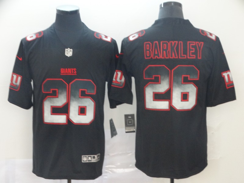 Giants 26 Saquon Barkley Black Arch Smoke Vapor Untouchable Limited Jersey