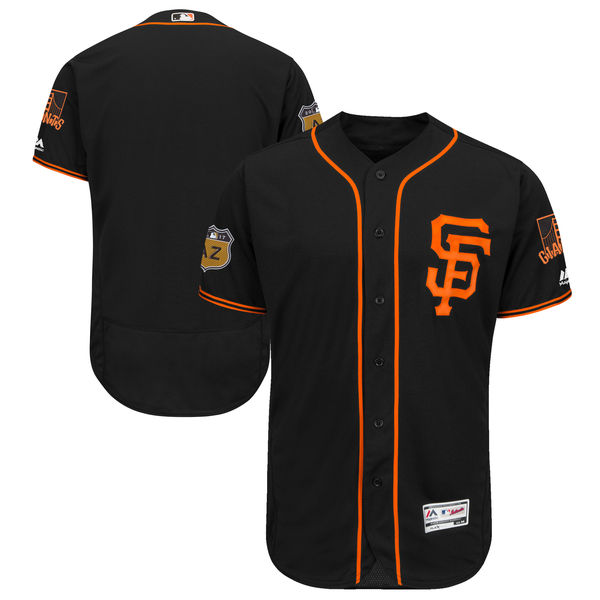 Giants Blank Black 2017 Spring Training Flexbase Jersey