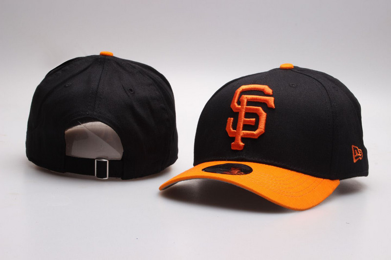 Giants Team Logo Black Adjustable Hat YP