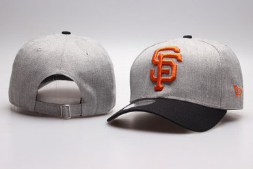 Giants Team Logo Gray Adjustable Hat YP