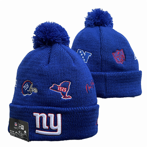 Giants Team Logo Pom Knit Hat YD