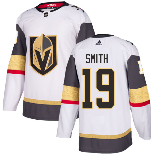 Golden Knights #19 Reilly Smith White Road Authentic Stitched Hockey Jersey