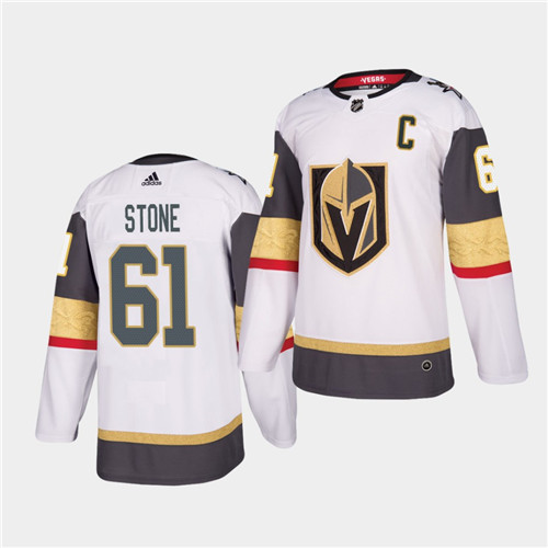 Golden Knights #61 Mark Stone 2021 Captain White Jersey Golden Knights #61 Mark Stone 2021 Captain White Jersey