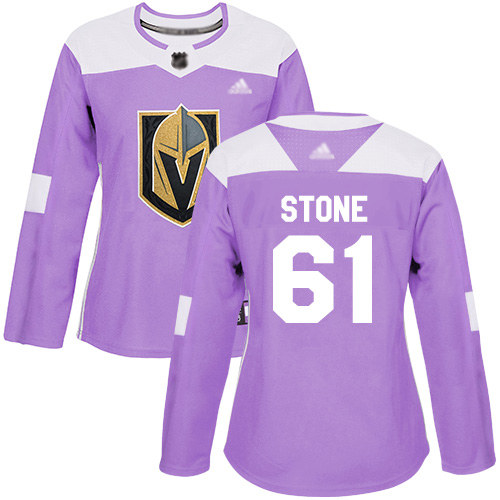 Golden Knights #61 Mark Stone Purple Authentic Fights Cancer Women's Stitched Hockey Jersey Golden Knights #61 Mark Stone Purple Authentic Fights Cancer Women's Stitched Hockey Jersey