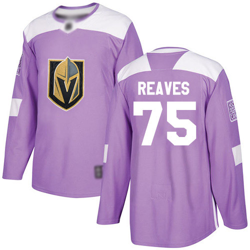 Golden Knights #75 Ryan Reaves Purple Authentic Fights Cancer Stitched Youth Hockey Jersey Golden Knights #75 Ryan Reaves Purple Authentic Fights Cancer Stitched Youth Hockey Jersey