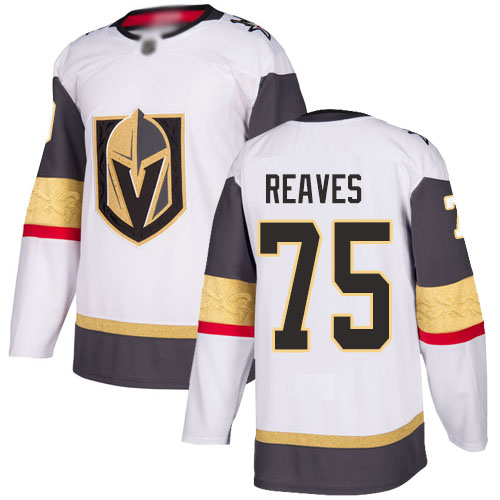 Golden Knights #75 Ryan Reaves White Road Authentic Stitched Youth Hockey Jersey Golden Knights #75 Ryan Reaves White Road Authentic Stitched Youth Hockey Jersey