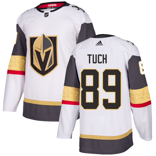 Golden Knights #89 Alex Tuch White Road Authentic Stitched Hockey Jersey