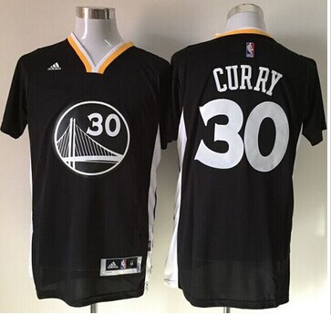 Golden State Warriors #30 Stephen Curry New Black Alternate Stitched NBA Jersey