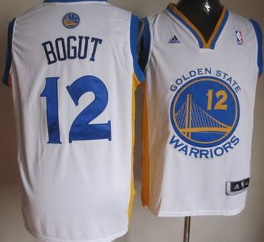 Golden State Warriors 12 Andrew Bogut White Revolution 30 Swingman NBA Jerseys