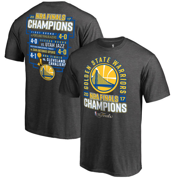 Golden State Warriors 2017 NBA Champions Men's T-Shirt Gray Golden State Warriors 2017 NBA Champions Men's T-Shirt Gray