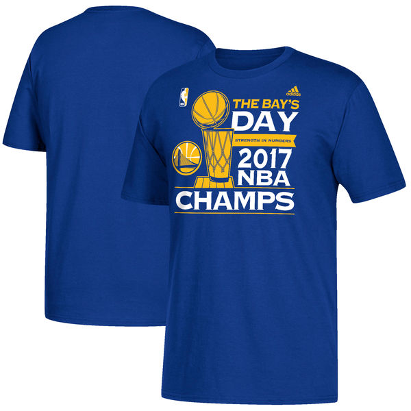 Golden State Warriors 2017 NBA Champions Men's T-Shirt Royal Golden State Warriors 2017 NBA Champions Men's T-Shirt Royal