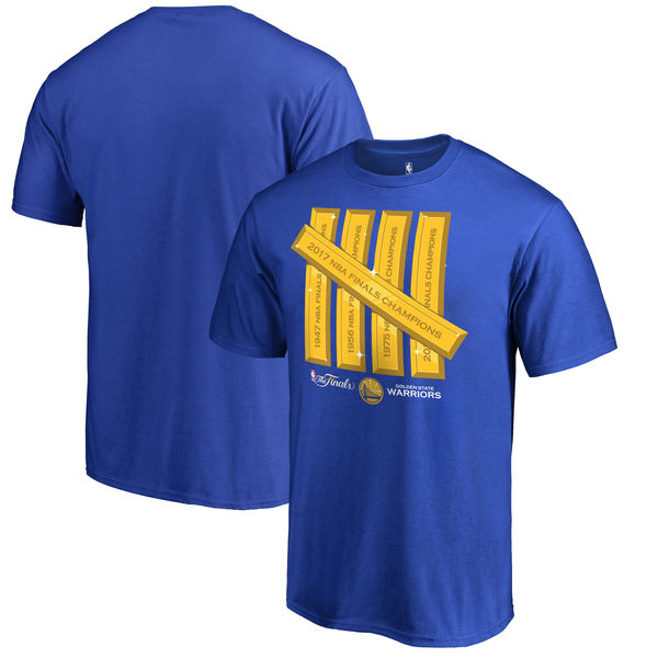 Golden State Warriors 2017 NBA Champions Men's T-Shirt Royal4 Golden State Warriors 2017 NBA Champions Men's T-Shirt Royal4