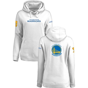 Golden State Warriors 2017 NBA Champions White Women's Pullover Hoodie2