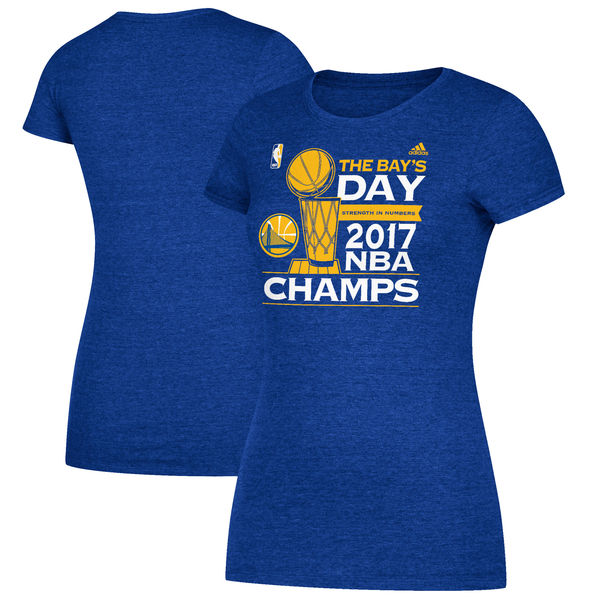 Golden State Warriors 2017 NBA Champions Women's T-Shirt Royal Golden State Warriors 2017 NBA Champions Women's T-Shirt Royal
