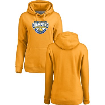 Golden State Warriors 2017 NBA Champions Yellow Women's Pullover Hoodie