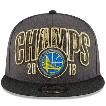 Golden State Warriors 2018 NBA Finals Champions Gray Snapback Ajustable Hat SG