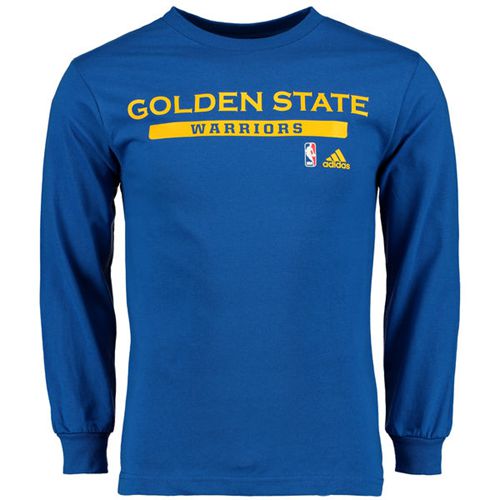Golden State Warriors Adidas Cut and Paste Long Sleeves T-Shirt Royal