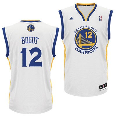 Golden State Warriors Andrew Bogut #12 White Jersey