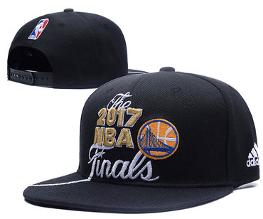 Golden State Warriors Black 2017 NBA Finals Adjustable Hat LH
