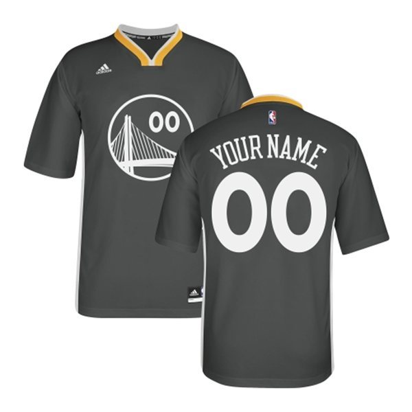 Golden State Warriors Black Short Sleeve Men's Customize New Rev 30 Jersey Golden State Warriors Black Short Sleeve Men's Customize New Rev 30 Jersey