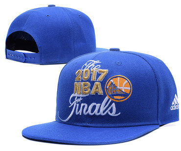 Golden State Warriors Blue 2017 NBA Finals Adjustable Hat LH