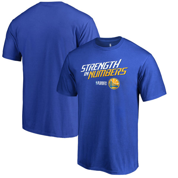 Golden State Warriors Fanatics Branded 2018 NBA Playoffs Slogan T-Shirt Royal Golden State Warriors Fanatics Branded 2018 NBA Playoffs Slogan T-Shirt Royal