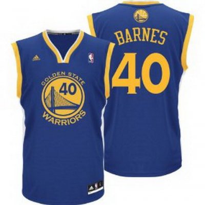 Golden State Warriors Harrison Barnes #40 Revolution 30 Blue Jerseys