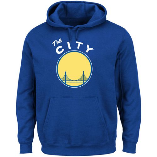 Golden State Warriors Majestic Hardwood Classics Tech Patch Pullover Hoodie Royal Golden State Warriors Majestic Hardwood Classics Tech Patch Pullover Hoodie Royal