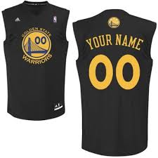 Golden State Warriors Men's Custom Black Jersey Golden State Warriors Men's Custom Black Jersey