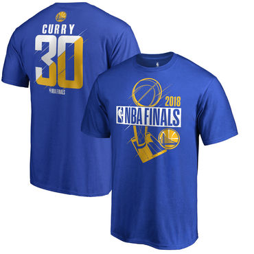 Golden State Warriors Stephen Curry Fanatics Branded 2018 NBA Finals Bound Player Name & Number T-Shirt Royal