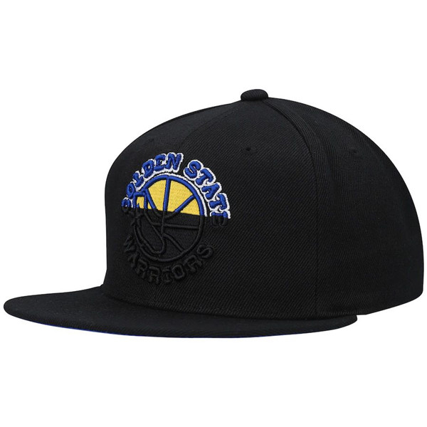 Golden State Warriors Stitched Black Snapback Hats  --TX