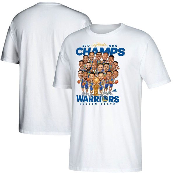 Golden State Warriors White 2017 NBA Champions Men's T-Shirt Golden State Warriors White 2017 NBA Champions Men's T-Shirt