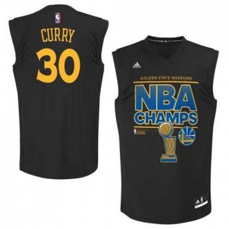 Golden State Warrlors #30 Stephen Curry Black 2015 NBA Finals Champions Stitched NBA jersey