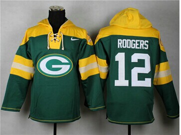 Green Bay Packers #12 Aaron Rodgers Green Sawyer Hooded Sweatshirt NFL Hoodie Green Bay Packers #12 Aaron Rodgers Green Sawyer Hooded Sweatshirt NFL Hoodie