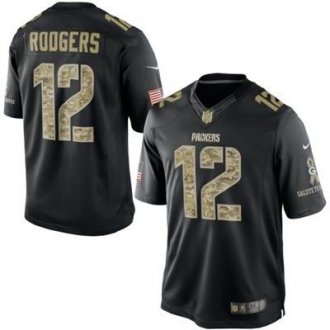 Green Bay Packers #12 Aaron Rodgers Nike Black Salute To Service Jersey Green Bay Packers #12 Aaron Rodgers Nike Black Salute To Service Jersey