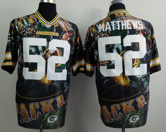 Green Bay Packers #52 Clay Matthews Fashion NFL Elite Fanatical Version Jersey Green Bay Packers #52 Clay Matthews Fashion NFL Elite Fanatical Version Jersey