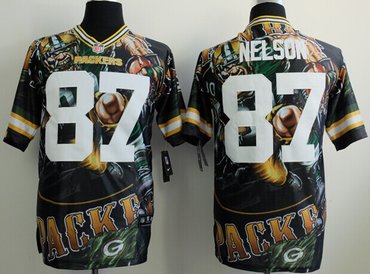 Green Bay Packers #87 Jordy Nelson Fashion NFL Elite Fanatical Version Jersey Green Bay Packers #87 Jordy Nelson Fashion NFL Elite Fanatical Version Jersey
