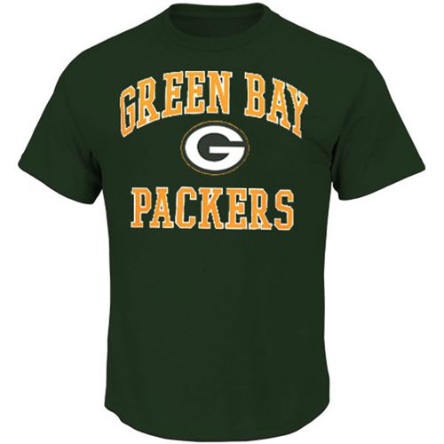 Green Bay Packers Majestic Big and Tall Heart & Soul III T-Shirt Green Green Bay Packers Majestic Big and Tall Heart & Soul III T-Shirt Green