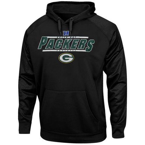 Green Bay Packers Majestic Synthetic Hoodie Sweatshirt Black Green Bay Packers Majestic Synthetic Hoodie Sweatshirt Black