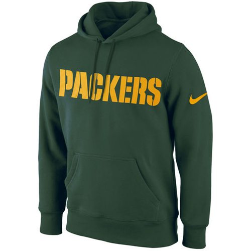Green Bay Packers Nike KO Wordmark Performance Hoodie Green Green Bay Packers Nike KO Wordmark Performance Hoodie Green
