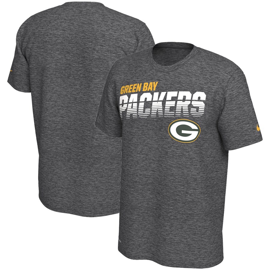 Green Bay Packers Nike Sideline Line Of Scrimmage Legend Performance T-Shirt Heathered Gray Green Bay Packers Nike Sideline Line Of Scrimmage Legend Performance T-Shirt Heathered Gray