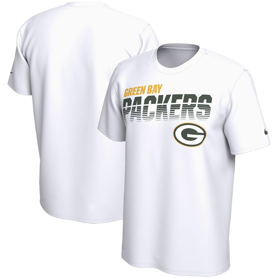 Green Bay Packers Nike Sideline Line Of Scrimmage Legend Performance T-Shirt White Green Bay Packers Nike Sideline Line Of Scrimmage Legend Performance T-Shirt White