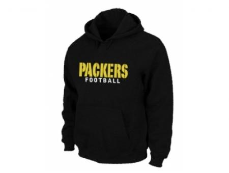 Green Bay Packers font Pullover Hoodie Black Green Bay Packers font Pullover Hoodie Black